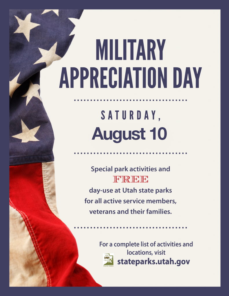 Military Appreciation Day Utah State Parks