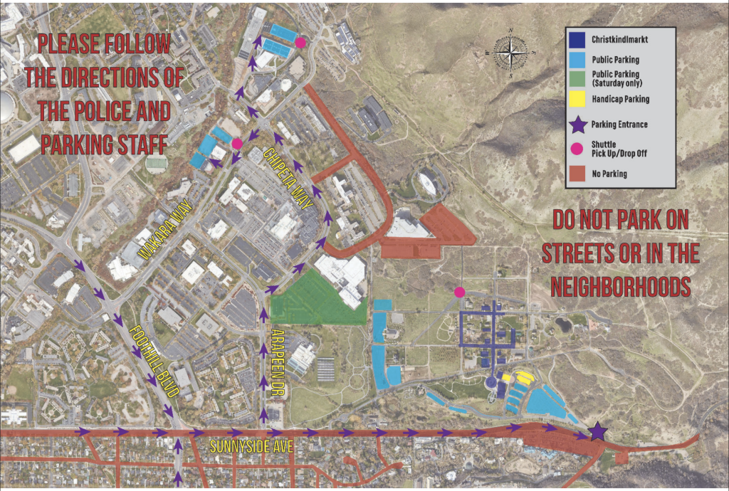 Screenshot of streets with drawn on traffic directions.